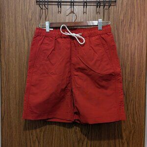 Uniqlo Swim Active Shorts Nylon Casual Wear Red Small